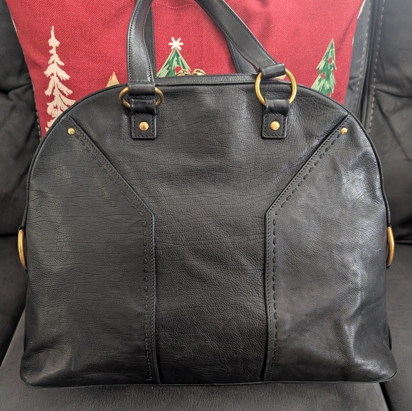 YSL Black Leather Handbag - Picture 2 of 15